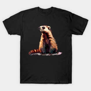 Ferret in Pixel Form T-Shirt